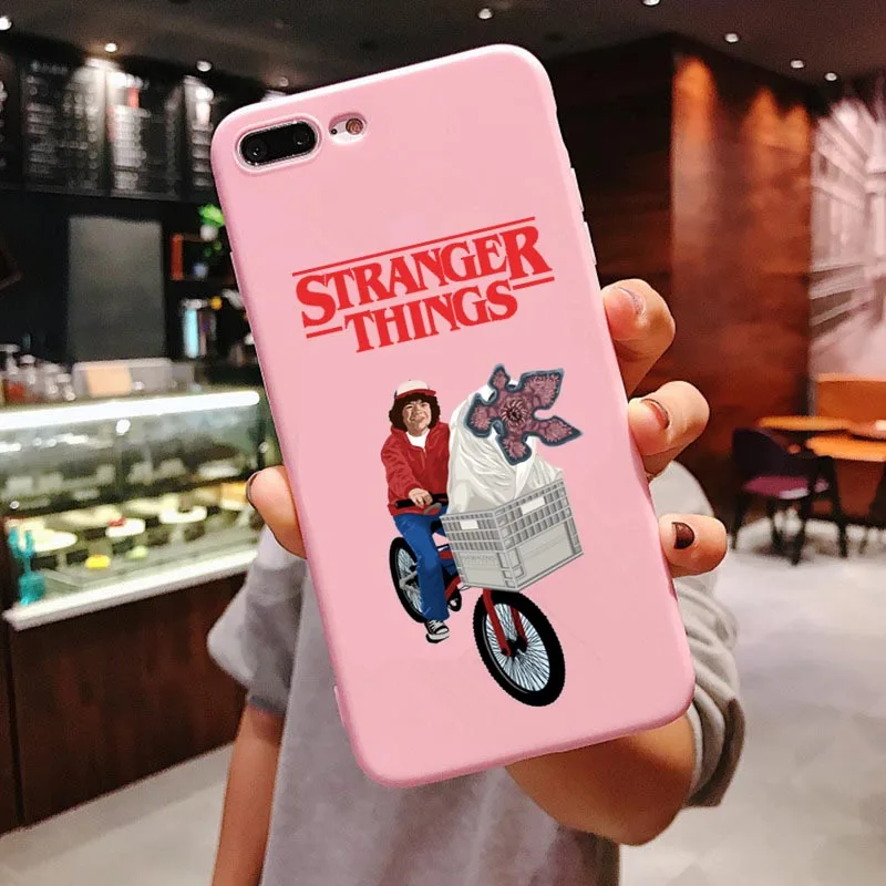 Американский Телевизор силиконовый чехол для iPhone X 6 6S Plus 7 8 Plus XS MAX XR странные вещи Сезон 3 конфеты розовый чехол для iPhone 11 Pro Max