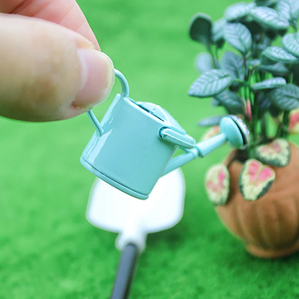 1/12 Dollhouse Miniature Accessories Mini Metal Watering Can Model Simulation Tools Toy for Doll House Decoration | Игрушки и хобби