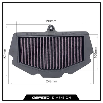 

For Kawasaki Ninja 400 Z400 EX400 ER400 Ninja250 Motorcycle Air Cleaner Intake Filter Replacement parts Engine Intake Cleaner