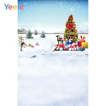 

Yeele Christmas Tree Winter Snow Gift Backdrop Vinyl Baby Portrait Photography Background For Photo Studio Photophone Photocall