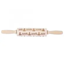 Скалки Кондитерские доски с антипригарным принтом деревянной рождественской елки скалка для теста торта Ролик оборудование для выпечки инструмент