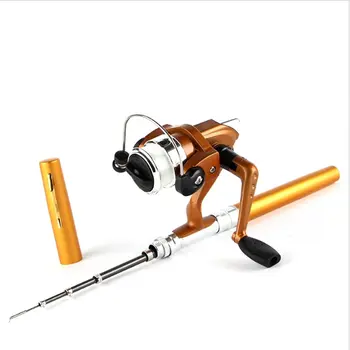 

OUTAD Super Lightweight Portable Pen Rod Fishing Set Mini Telescopic Fishing Rod Pole + Reel Pocket Fishing Reel Accessories