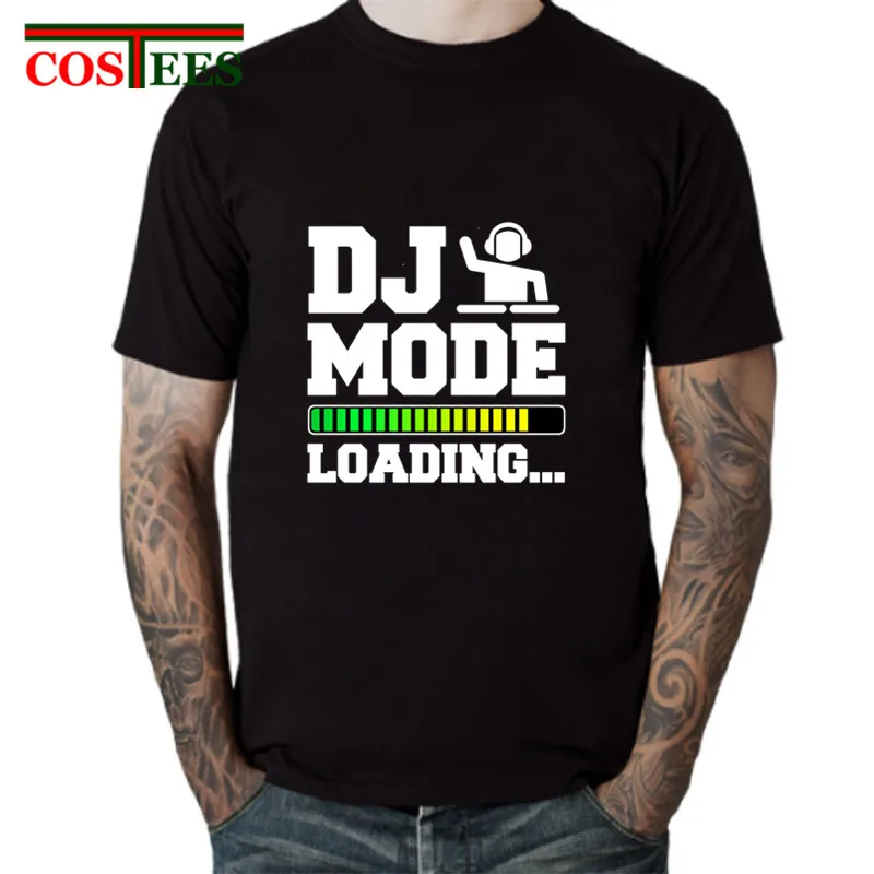 

Hip Hop Deejay Tee shirt Streetwear Funny DJ Mode Loading T shirts men Rock music T-shirt homme Rapper Tee shirt hombre camiseta