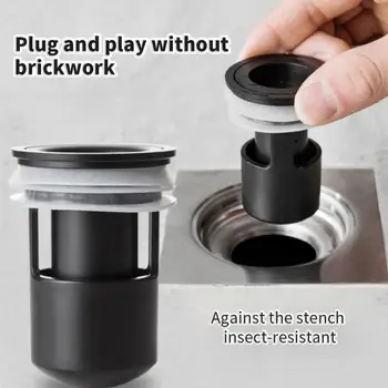 

Kitchen Toilet Deodorant Floor Drain Core Bathroom Shower Strainer Plug Trap Siphon Kitchen Sink Seal Drainer Plastic Core