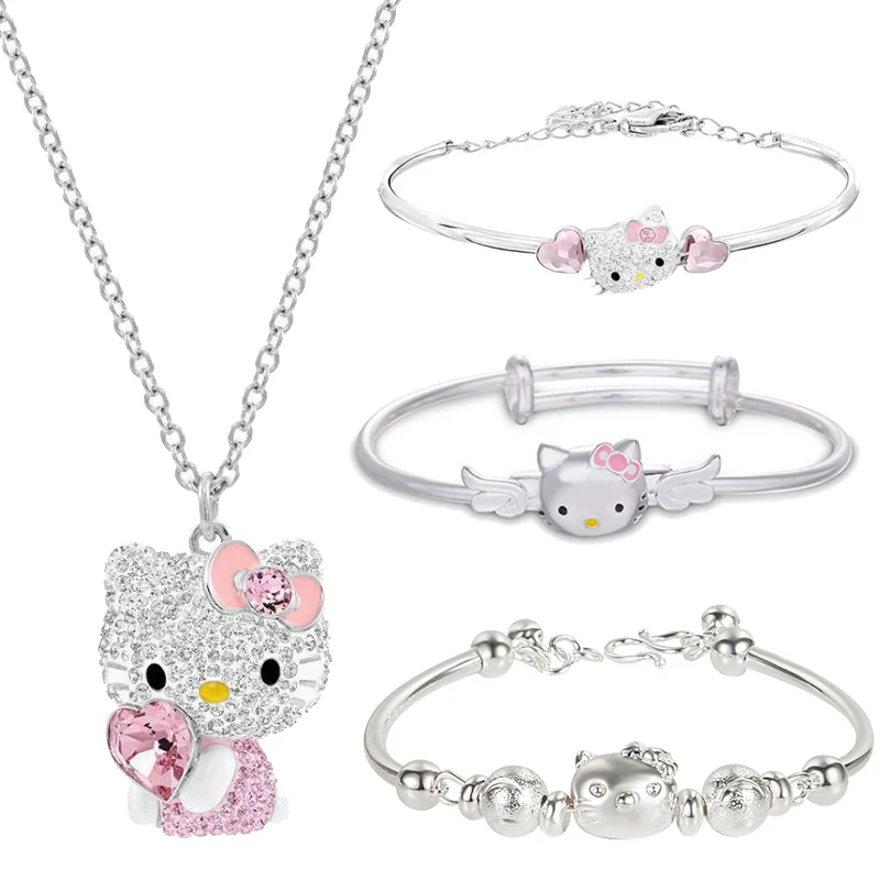 HELLO KITTY NECKLACE SHIMMERING SIPER CUTE!!