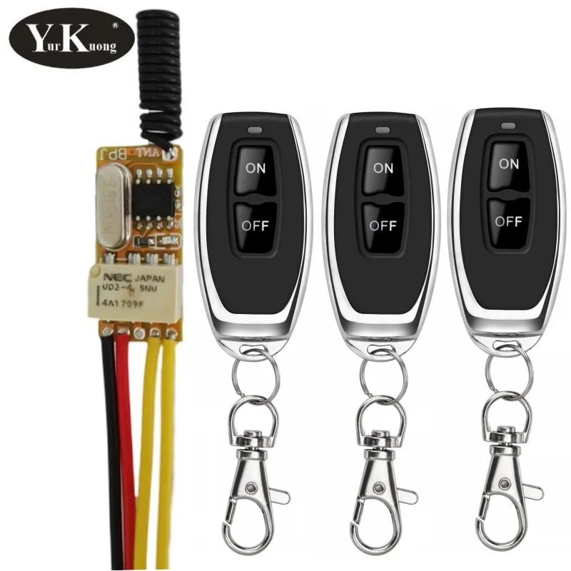 Description Picture 4 of item3.7V Tiny RF Remote Switch 433 315 4.2V 4.5V 5V 6V 7.4V 9V 12V Small Relay Contact Wireless Switches NO COM NC Mini RX TX 315 43