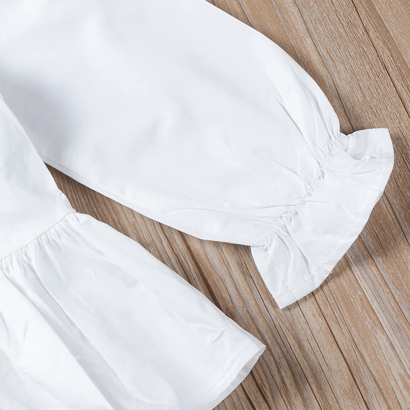 Chifuna/От 2 до 6 лет белая блузка, рубашки для девочек Костюмы детская блузка для малышей, рубашки для детей, блузка для девочек, верхняя одежда для малышей