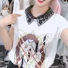 Women's Spring Summer Style Chiffon Blouses Shirt Women's Elegant Printed Patchwork Korean Casual Tops SP215 2
