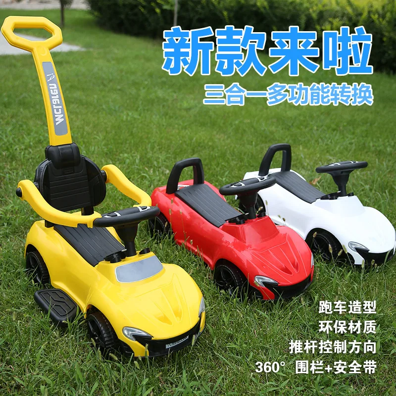  2019 New Upgrade Multifunction Baby Walker Children Ride on Toy Car Four Whell Push Trolley Kids To