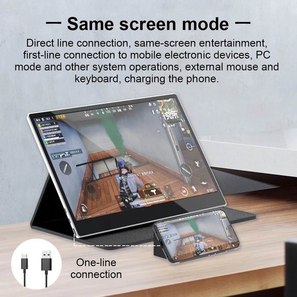 Tanie 15.6 cala 4 K 3 K 2 K 1080 P HDR HD ekran dotykowy przenośny telefon C Monitor HDMI dla Gamin Switch XBOX PS4 Laptop Desktop