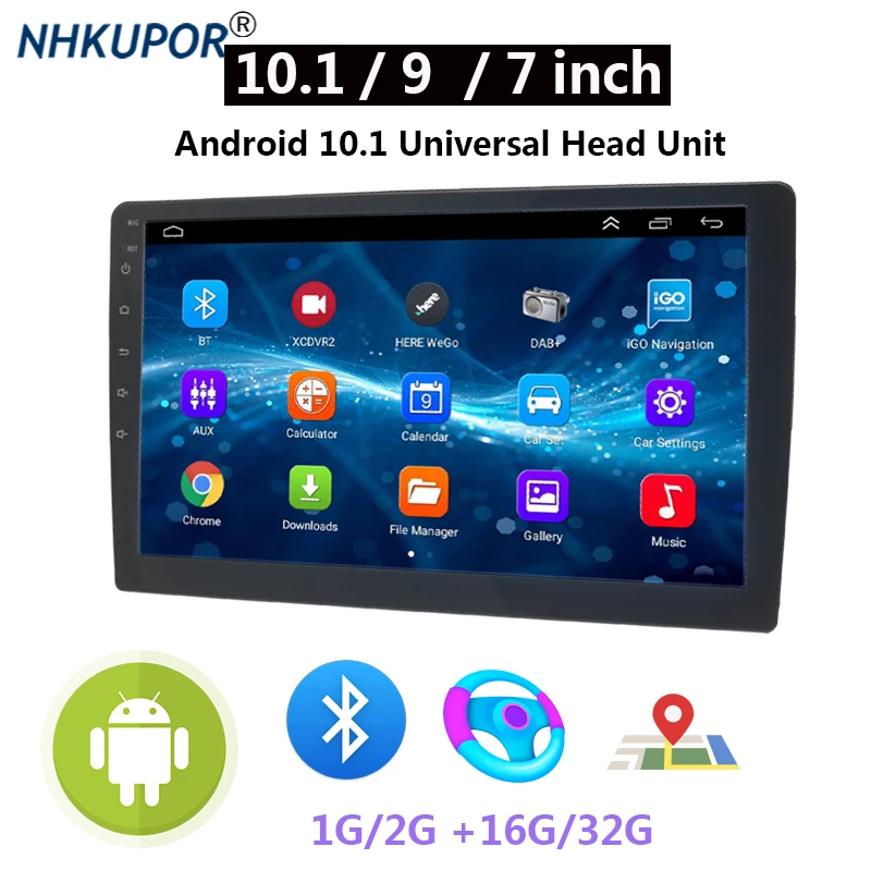 

Android Universal Car Multimedia Player Head Unit GPS Navigation Auto DVD Reversing Radio Video Integrated Stereo