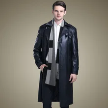 Классические качественные FHM в западном стиле Стиль Для Мужчин's из искусственной кожи X-костюм с длинными рукавами шерстяное пальто с воротником для женщин среднего возраста одежда Daddy кожа Ветровка
