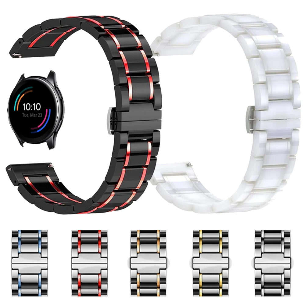 

Luxury Ceramics Watchband for Oneplus Watch/One Plus Smartwatch Band Strap Bracelet Replaceable Belt Wristbands Accessories