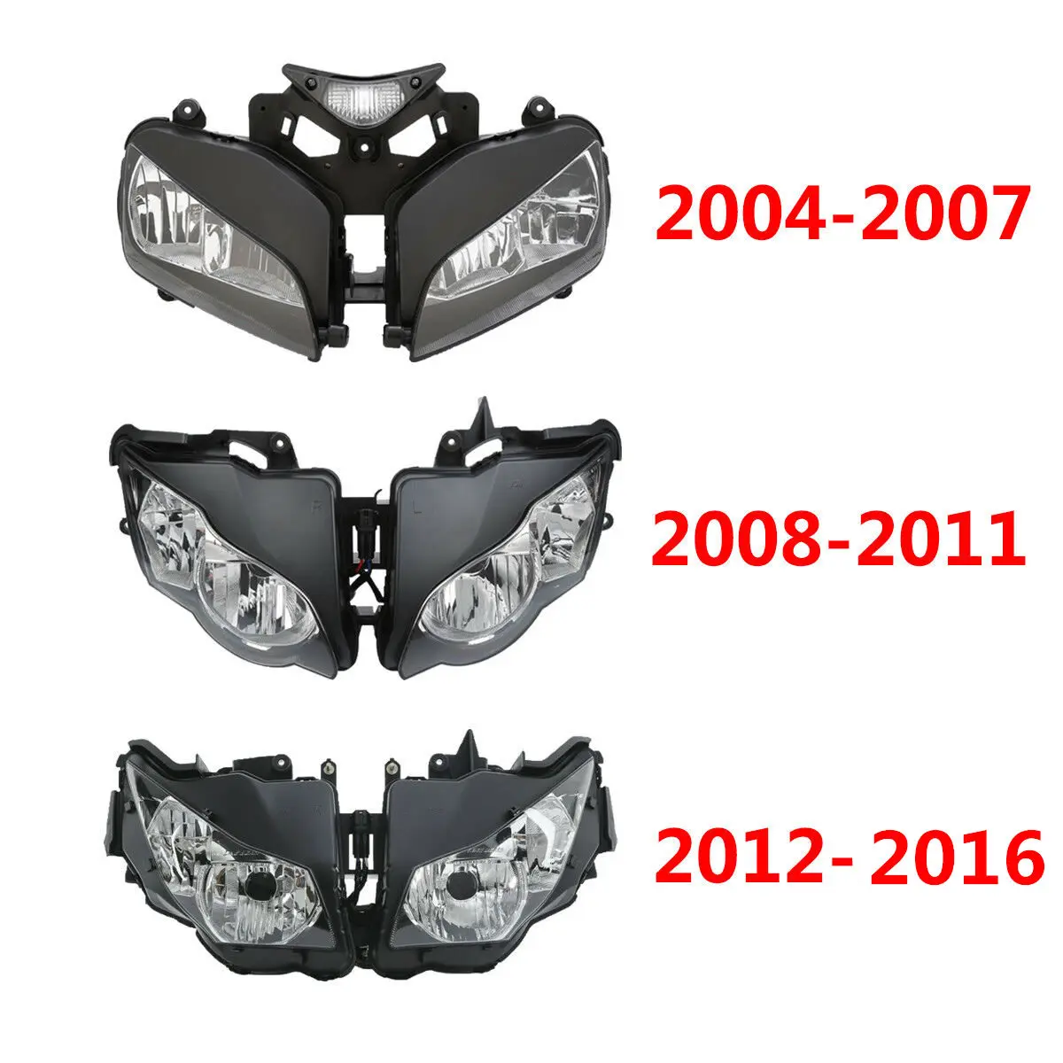 Мотоцикл спереди головной светильник для Honda CBR1000RR 2004-2007 05 06 2008-2011 09 10 2012-, 13, 14, 15 лет