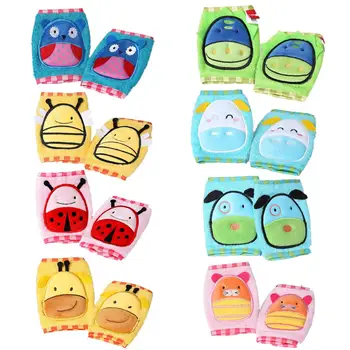 

Children Adjustable Knee Pad Protective Gear Set Cute Breathable Baby Crawling Knee And Elbow Pads For Baby Safety