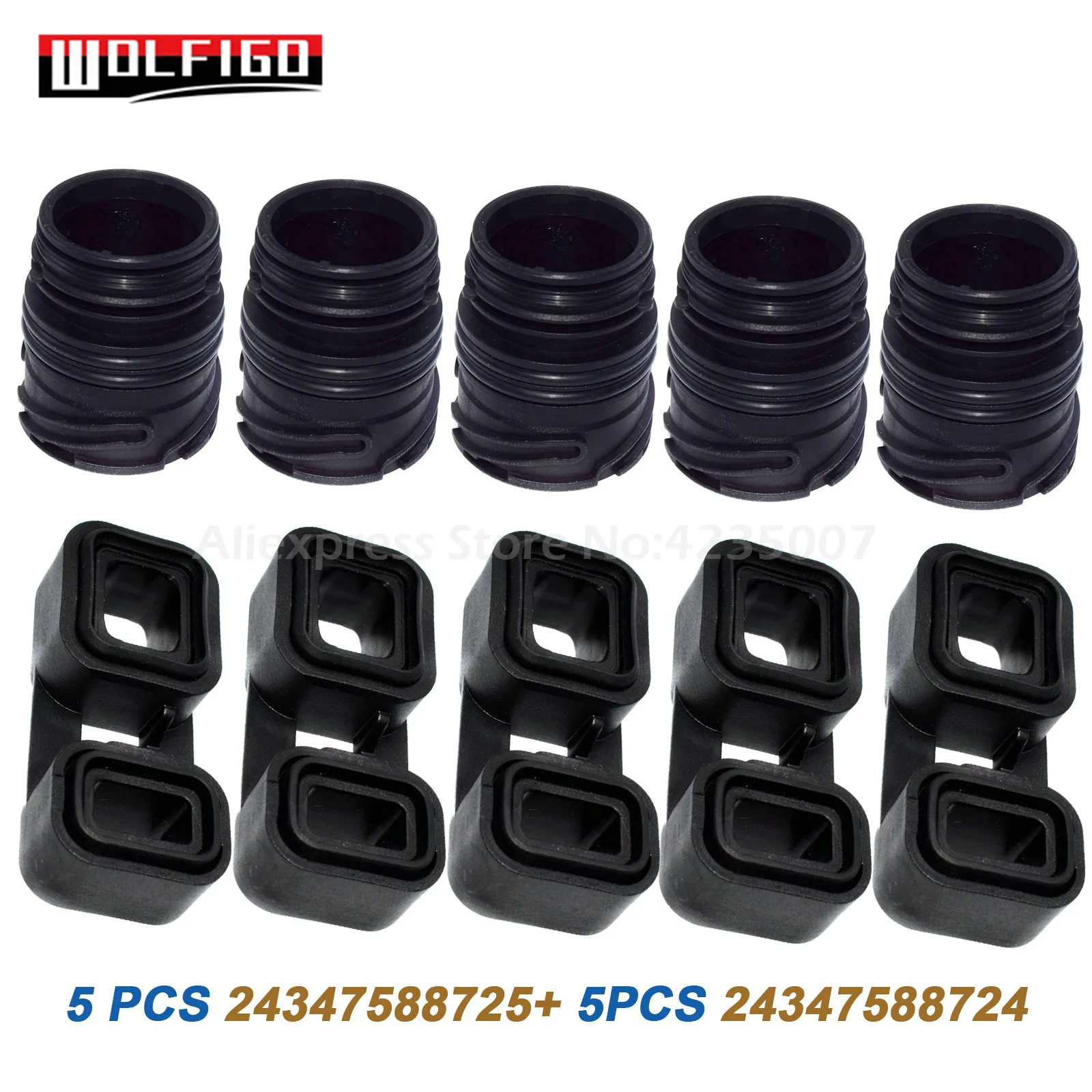 WOLFIGO New Transmission Sealing Sleeve Plug Adaptor For BMW E53 E65 E66 E70 24347588725,24347588724,0501215783,24347552336