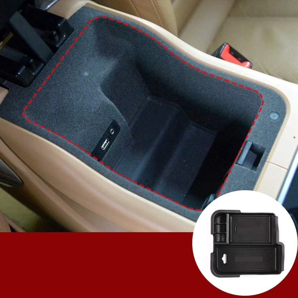 

For Porsche Cayenne 2011-2017 ABS Plastic Car Center Console Armrest Storage Box Organizer Tray Accessories