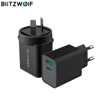 

BlitzWolf 18W Type-C USB Fast Charging PD3.0 QC3.0 Wall USB Charger for iPhone 11 Pro for Huawei P30 for iphone 12 mini Pro Max