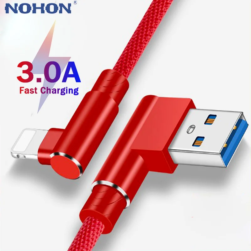 90 градусов USB кабель для зарядки данных для iphone X XR 10 XS Max 7 8 6 s 6s Plus 5 5S SE Быстрая зарядка для мобильного телефона|Кабели для мобильных телефонов| | АлиЭкспресс
