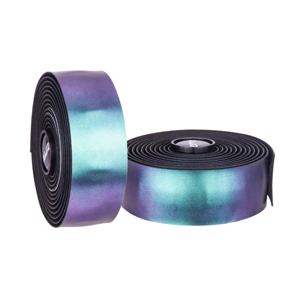 

Reflective Road Bike Handlebar Tape Toughness Anti-Vibration EVA PU shine dazzle color Cycling Handle Bar Tape Handle Cork Wrap