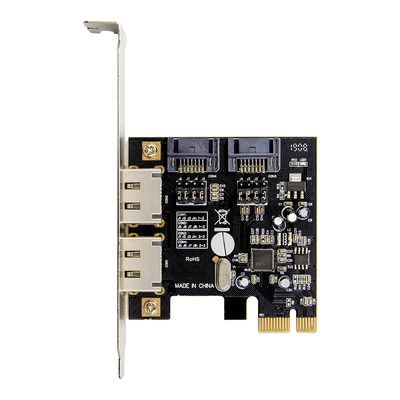 PCIE ESATA SATA III карта расширения PCI-E к SATA3.0 6 ГБ/сек. Express адаптер ASM1061 Chipest для ПК |