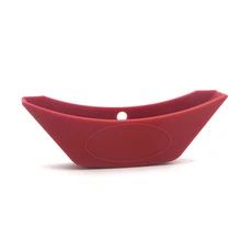 2 шт., защитный держатель для ручки, силиконовая крышка для горшка, безопасная форма лодки, гаджет для кухни, не обжигает, для дома, не скользит, инструмент для приготовления пищи