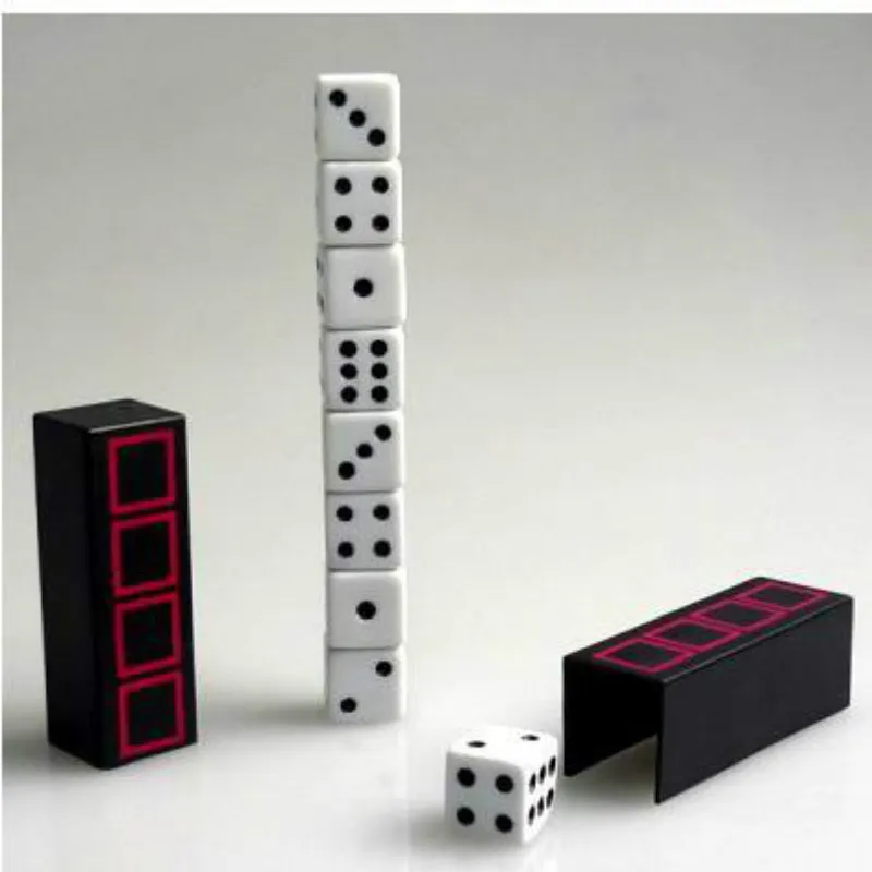 

Tower of Dice Magic tricks Comdey Close Up Street Magia Mentalism Illusion Gimmick Magie Easy to do Accessories Toys Kids Magic