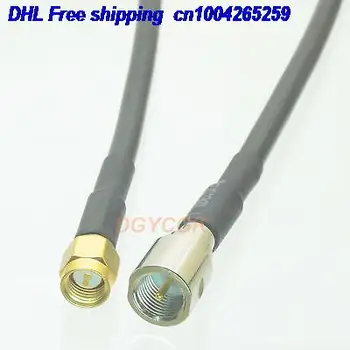 

EMS/ DHL 50pcs FME male plug to SMA male plug straight RG58 Jumper pigtail 20" cable 22j