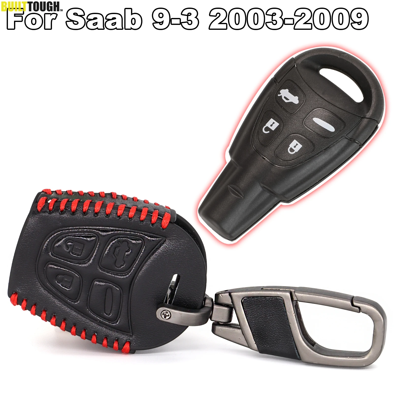 Remote Car Case Key Cover Holder Bag Fits For SAAB 9-3 93 2003-2009 Useful 