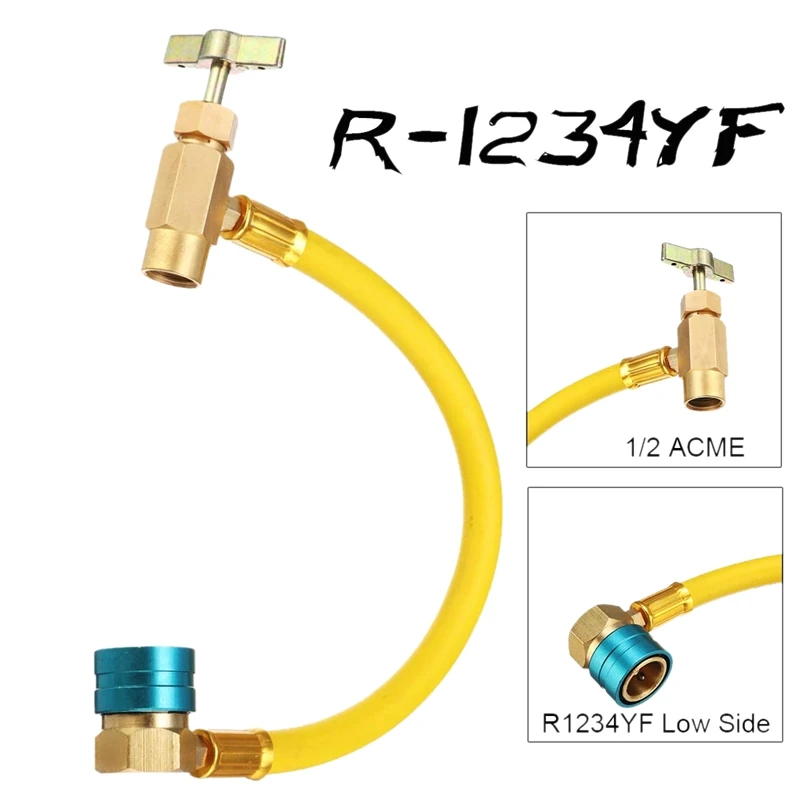 A/C R1234YF автомобильный Кондиционер хладагент DIY Разливочный шланг низкобоковой шланг