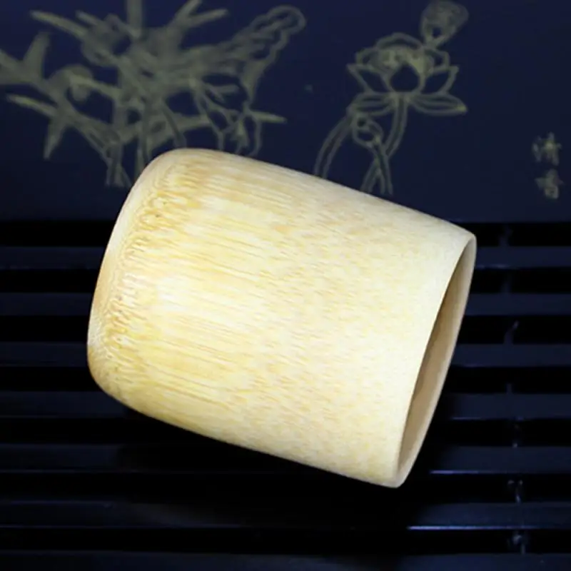 Natural Bamboo Water Cup Handmade Bamboo Water Cup Round Tea Cups Drinking Utensils With Fragrance