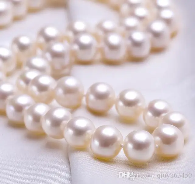 

11-12mm White South Sea Natural Pearl Necklace 18 Inch S925 Silver Clasp