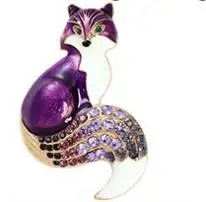  Cartoon little fox temperament personality multicolor trend brooch alloy accessories wholesale 