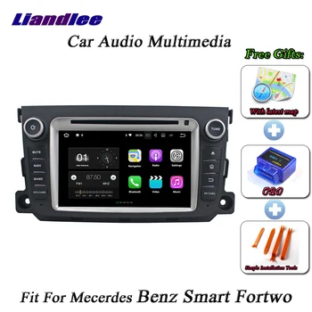 

Liandlee Car Android System For Mecerdes Benz Smart Radio CD DVD Player GPS Navi MAP Navigation HD Wifi BT TV Screen Multimedia