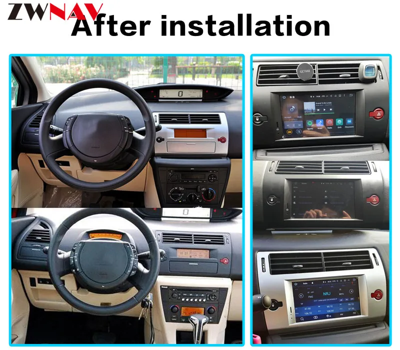 Best DSP 4+64G Android 9.0 Car DVD Player GPS Glonass Navi for Citroen C4 C-Triomphe C-Quatre 2005 2006 2007- 2009 Radio Audio Stereo 1
