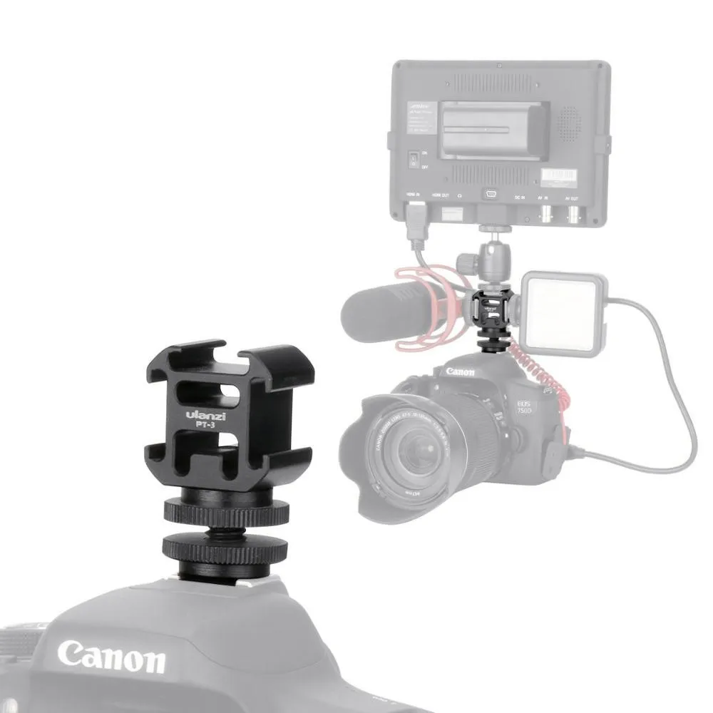 

For Camera Tripod LED Light Flash Aluminium Bracket Holder Mount for LED Monitors/Microphones/Audio Recorder Camera Accessories