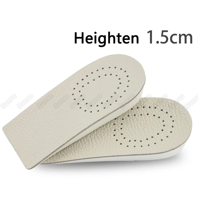 Sunvo Onzichtbare Hoogte Verhoogde Inlegzolen Voor Mannen Lift Schoenen  Inserts Half Ademende Lederen Verhooging Binnenzool Lift Hak Pad -  AliExpress Schoenen