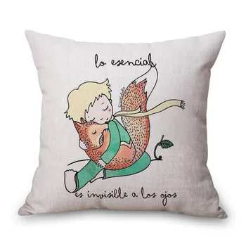

Le Petit Little Prince Christmas Sofa Pillowcase Cushion Cover Pillowcase Cartoon Printed Car Seat Cushion Home Decor 45 * 45cm
