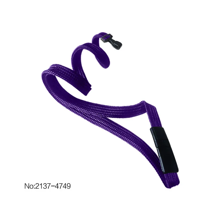 2137-4741 10 мм(3/8 дюйма) плоская плетеная тканая полипропиленовая тесьма с безопасным отрывом, США и широкий не скручивающийся пластиковый крюк - Цвет: Purple