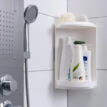Bathroom corner shelf kitchen toilet rotating shelf triangle wall mounted storage rack locker corner free shipping ciencia triangle black corner caddy bathroom shelf with hooks wall mounted kitchen storage with nail free glue