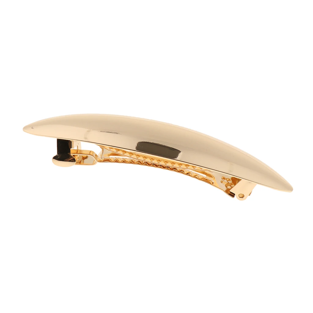 Elegant Leaf Automatic Spring Hair Barrette, Strong Holding Hairpin Jewelry Ponytail Holder Hair Clips Hair Ornament