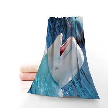 

New Arrival Whale Animal Towel Multiple Color Microfiber Beach Bath Towel Sports Face Towel Customizable Printing Bath Towels