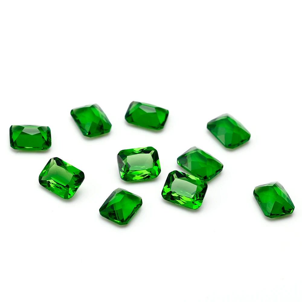 

3.2-3.5ct Nano Stone Double-Sided Cutting Rectangle 7X9MM 5 DIY Bare Beads StoneJewelry Accessories Quality Gem Gift Decoration