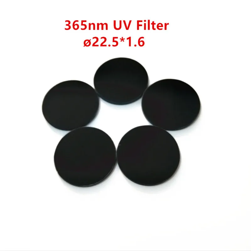 3 шт. 22 5*1 6 мм 365nm UV фильтр ZWB2 черный Стекло используется для флэш светильник