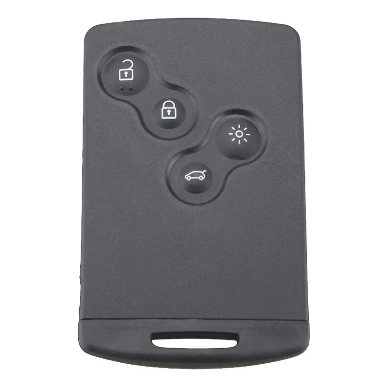 1pc 4 버튼 원격 키 카드 열쇠가없는 스마트 키 433mhz PCF7952 칩 7952 renault megane 3 Megane III 스티커 포함 또는 없음