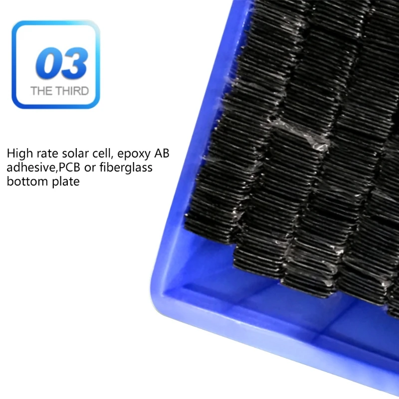 Micro Solar Board Photovoltaic 5Pcs 2V 100Ma Solar Cells with Wires Solars Epoxy Plate DIY Projects Toys 54mm x 54mm