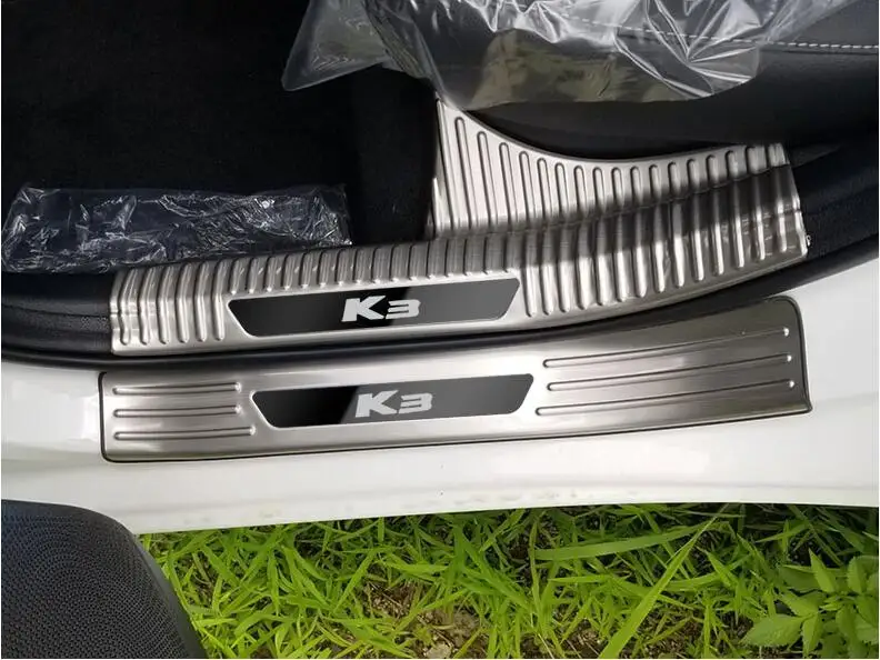 Добро пожаловать педаль подходит для Kia K3 переоборудования, специальные декоративные аксессуары для 12-18-19 K3 из нержавеющей стали добро пожаловать педаль