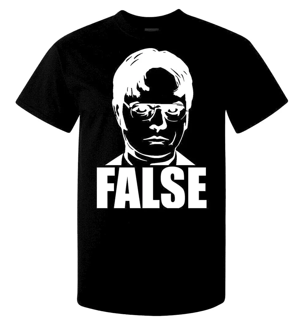 

The Office Dwight False Men's (Woman's Available) Shirt Black Top Quality Funny Classic Unique Tee Shirt