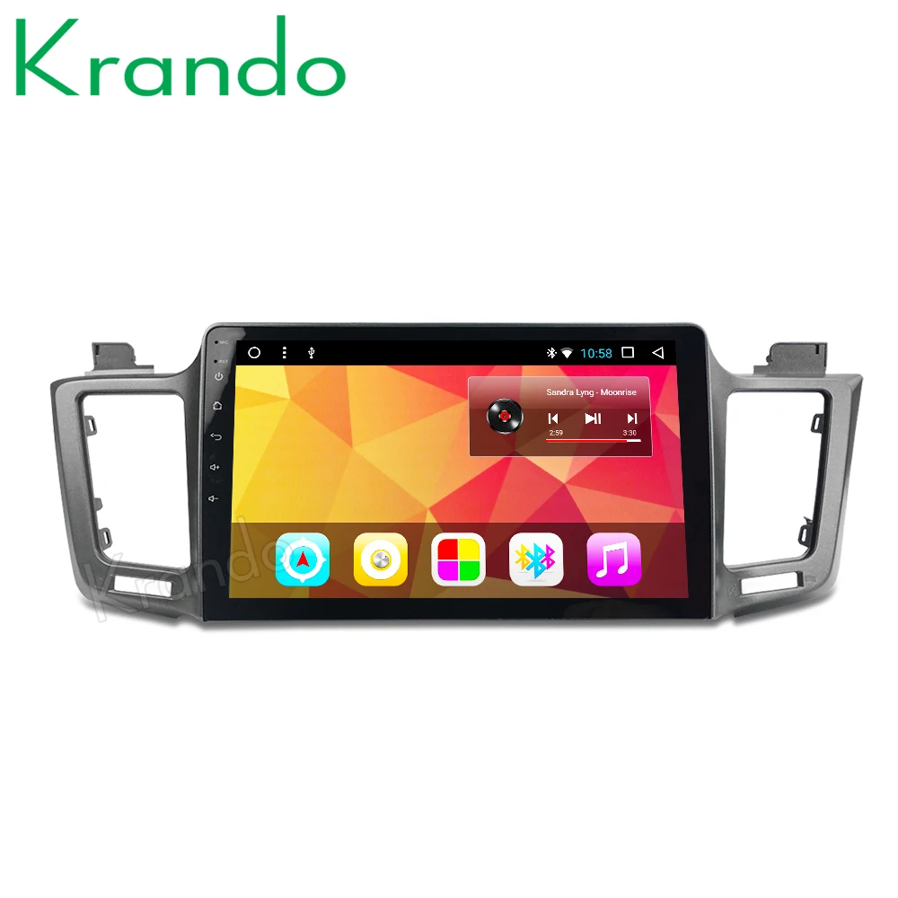 Krando 10," Android 8,1 Автомобильная навигационная мультимедийная система gps для toyota RAV4+ аудио радио dvd-плеер wifi bluetooth DAB