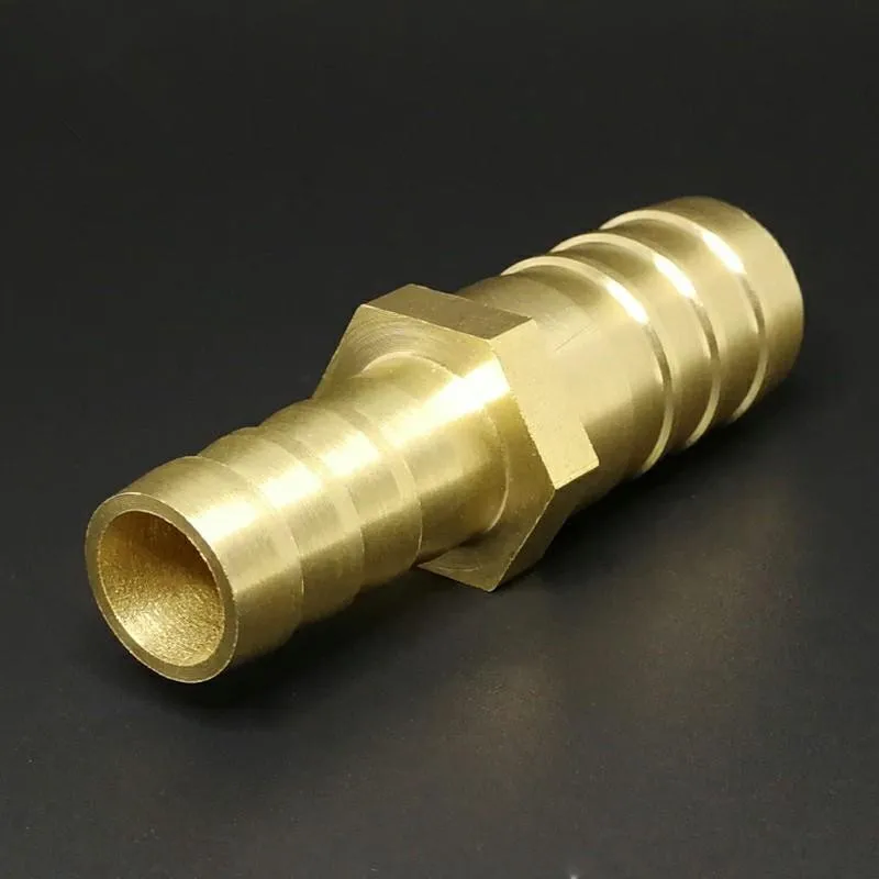 4mm 5mm 6mm 8mm 10mm 12mm 14mm 16mm 18mm 20mm 2 Way Straight Hose Barb Brass Pipe Fitting Reducer Coupler Connector pipe fitting water pipe fitting hose pipe fitting